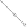 Gold Diamond-cut Cross and Miraculous Medal Bracelet