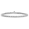 14K White Gold Polished 5mm Fancy Link 7.5 inch Bracelet