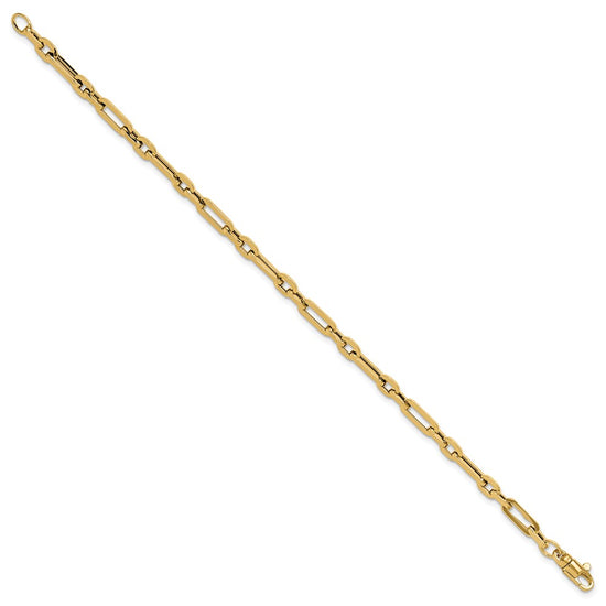 14K Polished 5mm Fancy Link 7.5 inch Bracelet