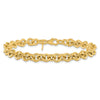 14k Polished 6.5mm Fancy Rolo Link 7.75 inch Bracelet