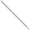 14k White Gold Polished 6.5mm Fancy Rolo Link 7.75 inch Bracelet