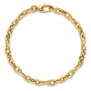 14K Polished 5.2mm Fancy Cable Link 7.5 inch Bracelet