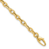 14K Polished 5.2mm Fancy Cable Link 7.5 inch Bracelet