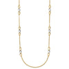 14K Two-tone Polished w/ .25 in ext. Fancy Link Necklace