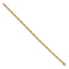 14K Polished 3.25mm Fancy Link 7.5 inch Bracelet