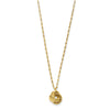 14k Diamond-cut Love Knot Pendant 18 inch Necklace