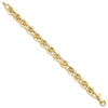 14K Polished Fancy Link Bracelet