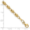 14K Polished Fancy Link 7.5 inch Bracelet