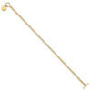 14k Puffed MOM Heart Dangle 7.5 inch Toggle Bracelet