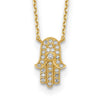14K Hamas CZ with 2IN EXT Necklace