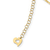 14K Polished Diamond-cut 1.25mm 18 inch Round Twisted Omega Necklace Plus 2 inch Heart Chain Extender