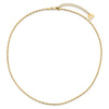14K Polished Diamond-cut 1.25mm 18 inch Round Twisted Omega Necklace Plus 2 inch Heart Chain Extender