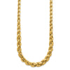 14k Polished 7mm Graduated Fancy Link 18 inch Necklace