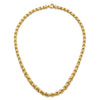 14k Polished 7mm Graduated Fancy Link 18 inch Necklace