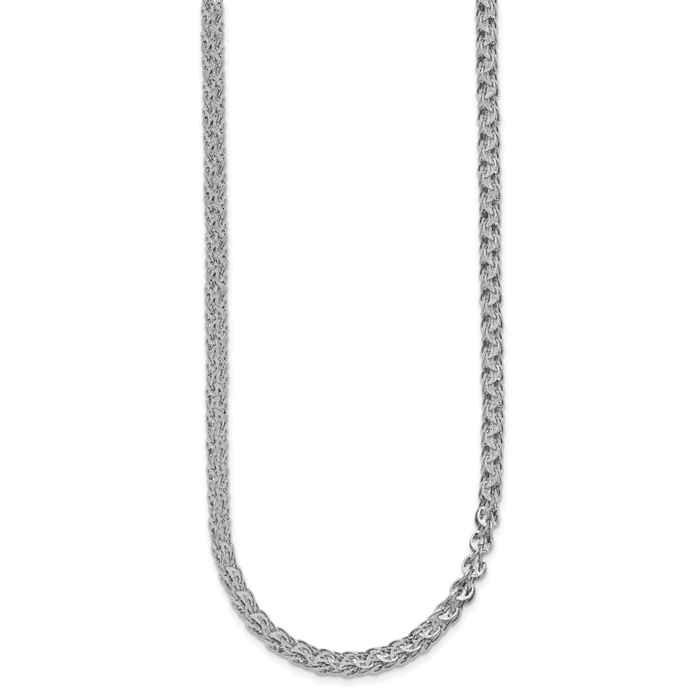 14K White Gold Polished Fancy Link Necklace
