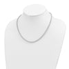 14K White Gold Polished Fancy Link Necklace
