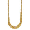 14k Graduated 7-10mm Fancy Byzantine 17.25 inch Necklace