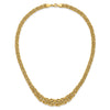 14k Graduated 7-10mm Fancy Byzantine 17.25 inch Necklace