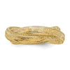 14K 8mm Twisted Woven Mesh Stretch Ring