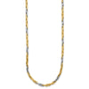 14K Two-Tone Polished 2.5mm Fancy Link 18 inch Necklace