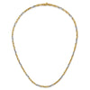 14K Two-Tone Polished 2.5mm Fancy Link 18 inch Necklace