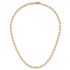 14K Textured 3.75mm Fancy Open Link 18 inch Necklace