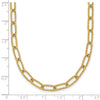 14K Textured 3.75mm Fancy Open Link 18 inch Necklace
