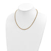 14K Polished 4.5mm Fancy Link 18 inch Necklace