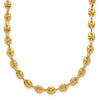 14K Polished 4.5mm Fancy Link 18 inch Necklace