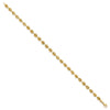 14K Polished 4mm Fancy Link 7.5 inch Bracelet