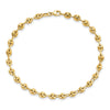 14K Polished 4mm Fancy Link 7.5 inch Bracelet