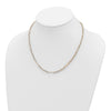 14K Polished Fancy Link Necklace