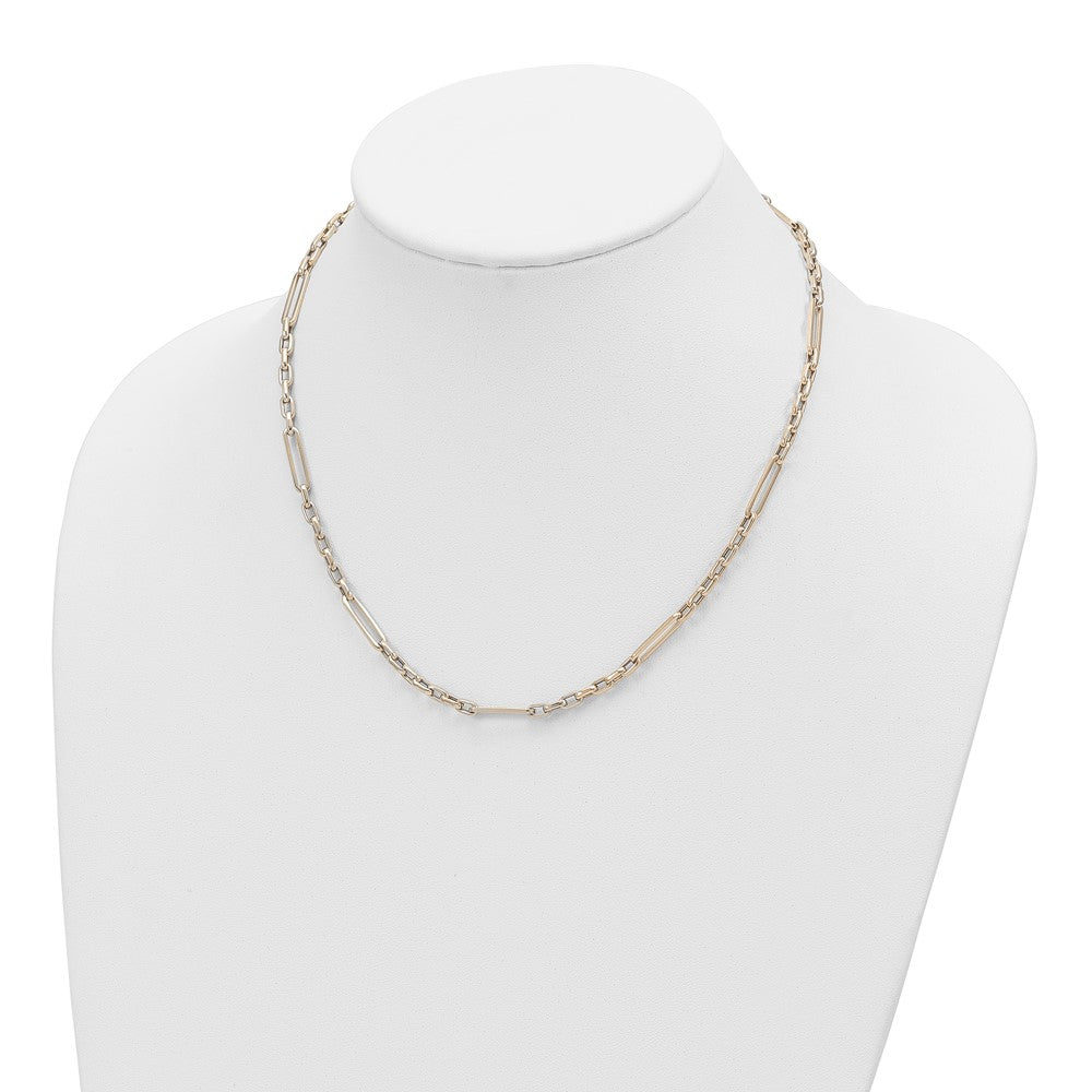 14K Polished Fancy Link Necklace