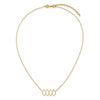 14K Polished Fancy Shapes w/2 in ext. Necklace