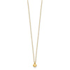 14k Polished Tiny Puffed Heart Pendant 16.5 inch Necklace