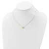 14k Polished Puffed Heart Pendant 16.5 inch Necklace