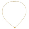 14k Polished Puffed Heart Pendant 16.5 inch Necklace