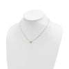 14k Polished Puffed Sun 16.5 inch Necklace