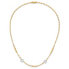 14K Two-tone Polished Star Necklace