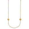 14K Brushed and Polished 8 Station Fancy 36in Necklace