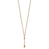 14k Fancy Y Diamond-cut Drop w/1in ext. Necklace