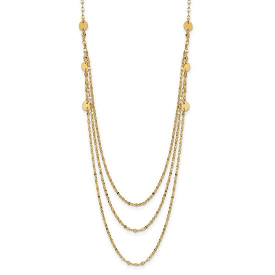 Gold Triple Layer Necklace