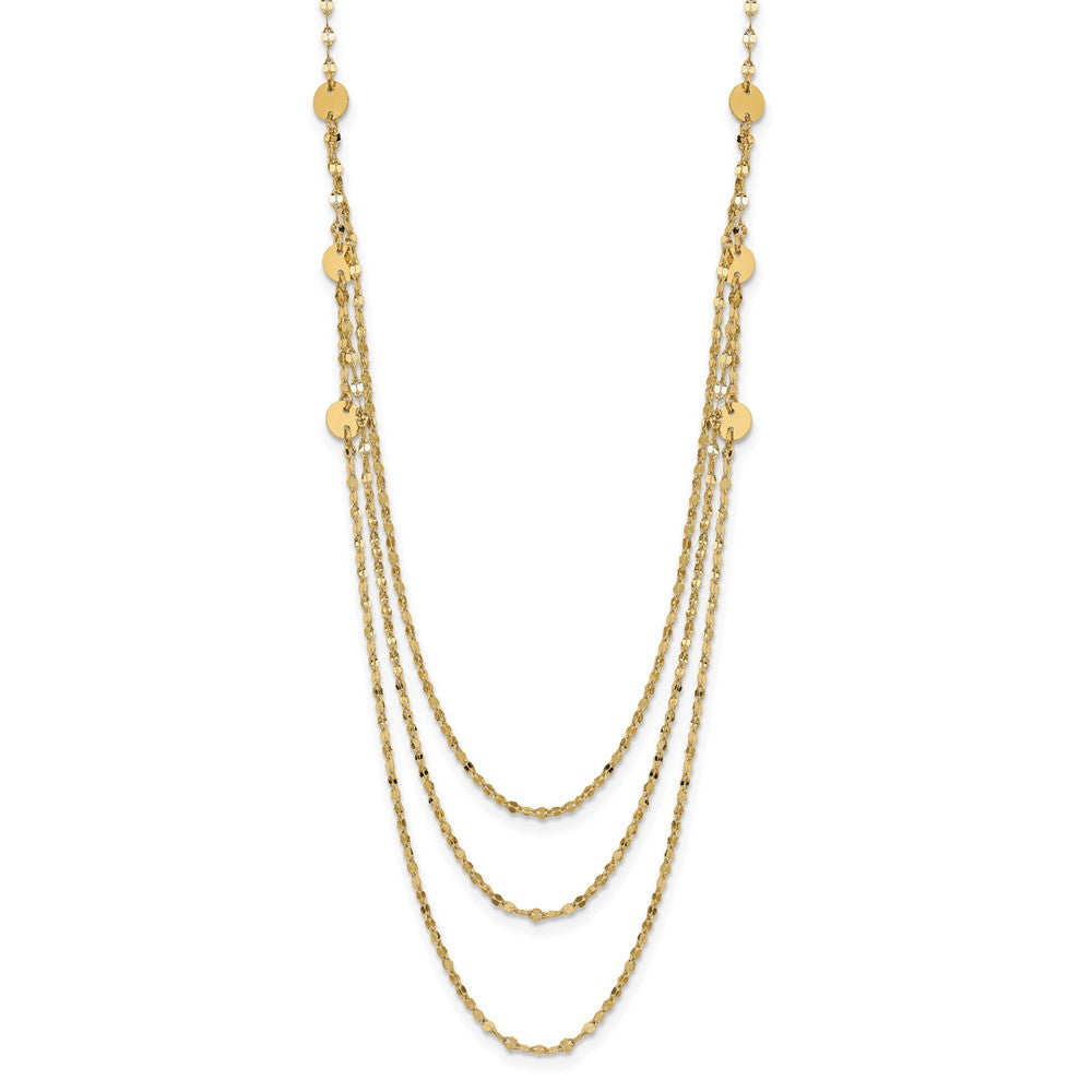 Gold Triple Layer Necklace