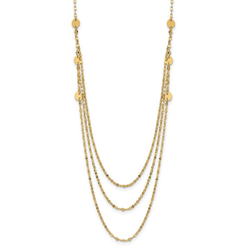 Gold Triple Layer Necklace