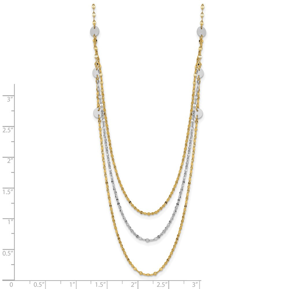 Gold Triple Layer Necklace