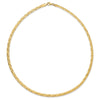 Gold Reversible Diamond-cut Omega Necklaces
