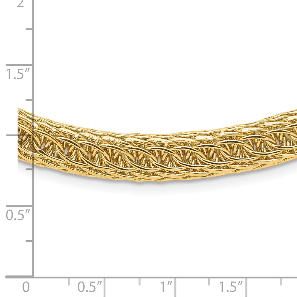 14k Polished 8.00mm Fancy Multi-Link 18 inch Necklace