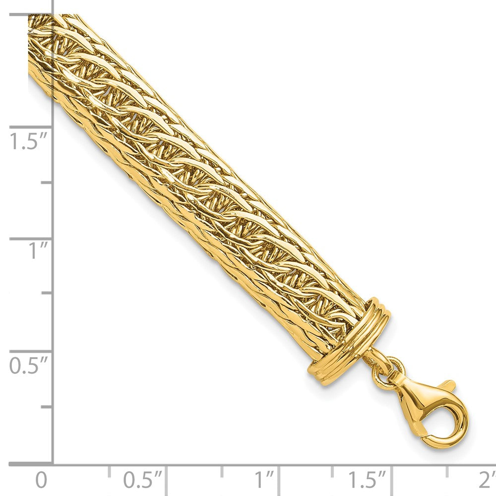 14k 8.25mm Fancy Multi-Link Bracelet