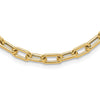 14K Polished Fancy 5mm Oval Link 18 inch Toggle Necklace