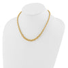 14K Textured and Graduated Fancy Link Necklace